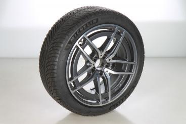 Roue complète alu MICHELIN/PilotAlpin5 AMG à 5 doubles branc 