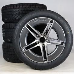 Pack de roues complètes d'hiver alliage 19 pouces avec pneus Pirelli pour Classe E 214, Mercedes-AMG d'origine