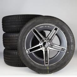 Pack de roues complètes d'été alliage 18 pouces avec pneus Bridgestone pour Classe E 214, Mercedes-AMG d'origine