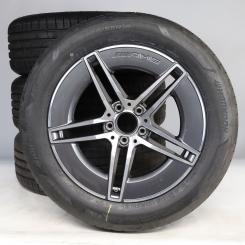 Pack de roues complètes d'été alliage 18 pouces avec pneus Hankook pour Classe E 214, Mercedes-AMG d'origine