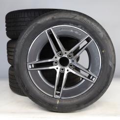Pack de roues complètes d'été alliage 18 pouces avec pneus Hankook pour Classe E 214, Mercedes-AMG d'origine