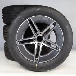 Pack de roues complètes d'été alliage 18 pouces avec pneus Hankook pour Classe E 214, Mercedes-AMG d'origine