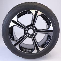 Roue complète alu PIR/PZERO JANTE A 5 BRANCHES 