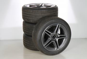 Pack de roues complètes d'été alliage 19 pouces avec pneus Hankook pour Classe S 223, Mercedes-AMG d'origine