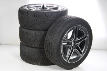 Pack de roues complètes d'hiver alliage 19 pouces avec pneus Hankook pour Classe S 223, Mercedes-AMG d'origine