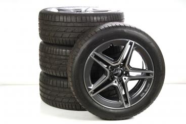 Pack de roues complètes d'été alliage 19 pouces avec pneus Hankook pour Classe S 223, Mercedes-AMG d'origine