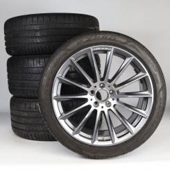Pack de roues complètes d'été alliage 20 pouces avec pneus Pirelli pour Classe S 223, Mercedes-AMG d'origine