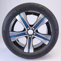 Roue complète alu CONTI/EcoContact6 jante à 5 branches, Aero 