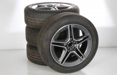 Pack jantes alu et pneus Alu PIR/PZero AMG à 5 doubles branc 