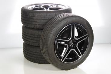 Pack jantes alu et pneus Alu PIR/PZero AMG à 5 doubles branc 