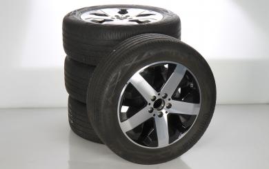 Pack jantes alu et pneus CONTI/EcoContact6 à 5 branches 