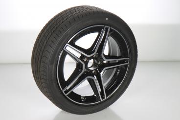 Roue complète alu MICHELIN/PilotAlpin5 AMG à 5 doubles branc 
