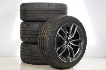 Pack jantes alu et pneus Alu PIR/PZero AMG à 5 doubles branc 