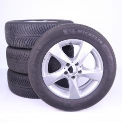 Pack jantes alu et pneus MICHELIN/PilotAlpin5 à 5 branches 