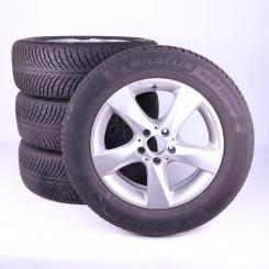 Pack jantes alu et pneus MICHELIN/PilotAlpin5 à 5 branches 