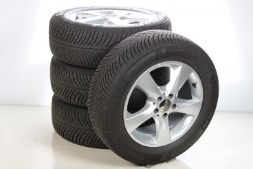 Pack jantes alu et pneus MICHELIN/PilotAlpin5 à 5 branches 
