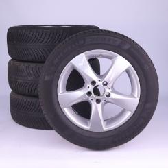 Pack jantes alu et pneus MICHELIN/PilotAlpin5 à 5 branches 
