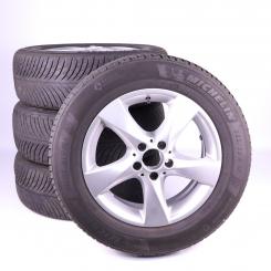 Pack jantes alu et pneus MICHELIN/PilotAlpin5 à 5 branches 