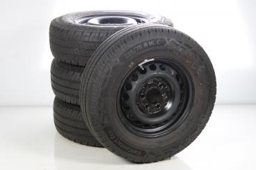 Lot de roues complètes en acier 16 pouces CONTI/VanContactEc 