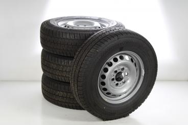 Pack de roues complètes d'été acier 16 pouces avec pneus Continental pour Sprinter VS30 Vorderradantrieb 910, Mercedes-Benz d'origine