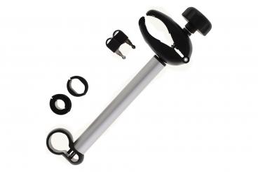 Accessoire bras de fixation pour 2 e vélo noir/argent