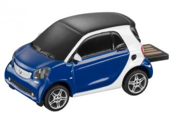 Clé USB Collection, 8 Go, plastique blanc/bleu Smart fortwo 