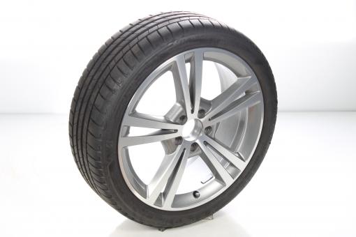 Roue complète, jante alu PIR/PZero à 5 doubles branches 