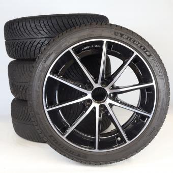 Pack de roues complètes d'hiver alliage 18 pouces avec pneus Michelin pour Classe A 177, Mercedes-AMG d'origine