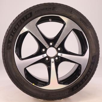 Roue complète Alu Michelin/Pilot Alpin 5 jante à 5 branches 