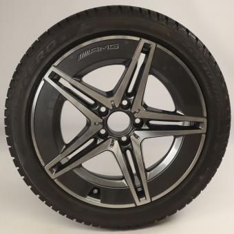 Pack de roues complètes d'hiver en alliage 18 pouces avec pneus Pirelli pour Classe C 206, Mercedes-Benz d'origine