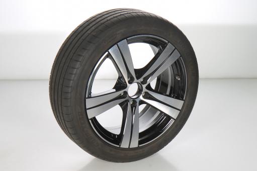 Roue complète alu PIR/PZEROIA Jante à 5 branches 