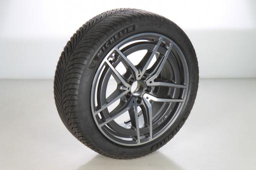 Roue complète alu MICHELIN/PilotAlpin5 AMG à 5 doubles branc 
