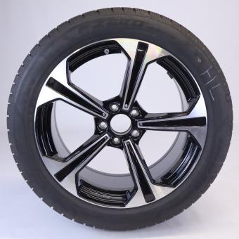 Roue complète alu PIR/PZERO JANTE A 5 BRANCHES 