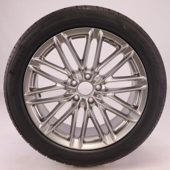 Roue complète, jante alu PIR/PZero à 10 doubles branches 