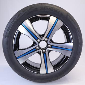 Roue complète alu CONTI/EcoContact6 jante à 5 branches, Aero 