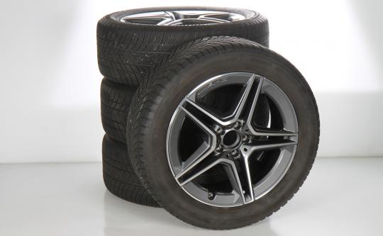 Pack de roues complètes d'hiver alliage 19 pouces avec pneus Bridgestone pour Classe GLA H247, Classe GLB X247, Mercedes-AMG d'origine