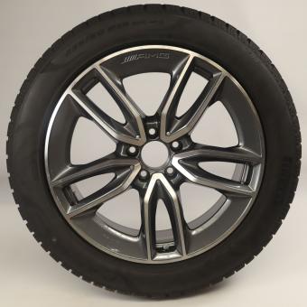 Pack de roues complètes d'hiver en alliage 19 pouces avec pneus Pirelli pour Classe GLA H247, Classe GLB X247, Mercedes-AMG d'origine