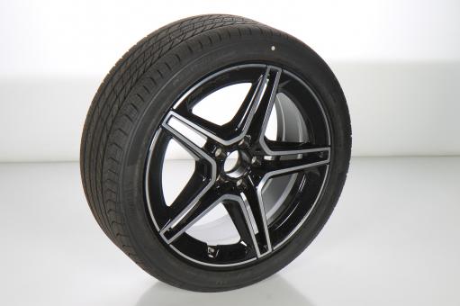 Roue complète alu MICHELIN/PilotAlpin5 AMG à 5 doubles branc 