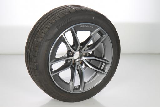 Roue complète alu MICHELIN/PILOT ALPIN AMG 5 DOUBLES BRANCHE 