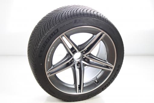 Roue complète alu MICHELIN/PilotAlpin5 AMG à 5 doubles branc 