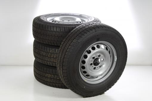Pack de roues complètes d'été acier 16 pouces avec pneus Continental pour Sprinter VS30 Vorderradantrieb 910, Mercedes-Benz d'origine