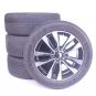 Pack jantes alu et pneus MICHELIN/PilotAlpin5 à 5 doubles br  - Image 1