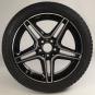 Pack de roues complètes d'hiver alliage 18 pouces avec pneus Pirelli pour CLA 118, Classe A 177 et d'autres, Mercedes-AMG d'origine  - Image 3
